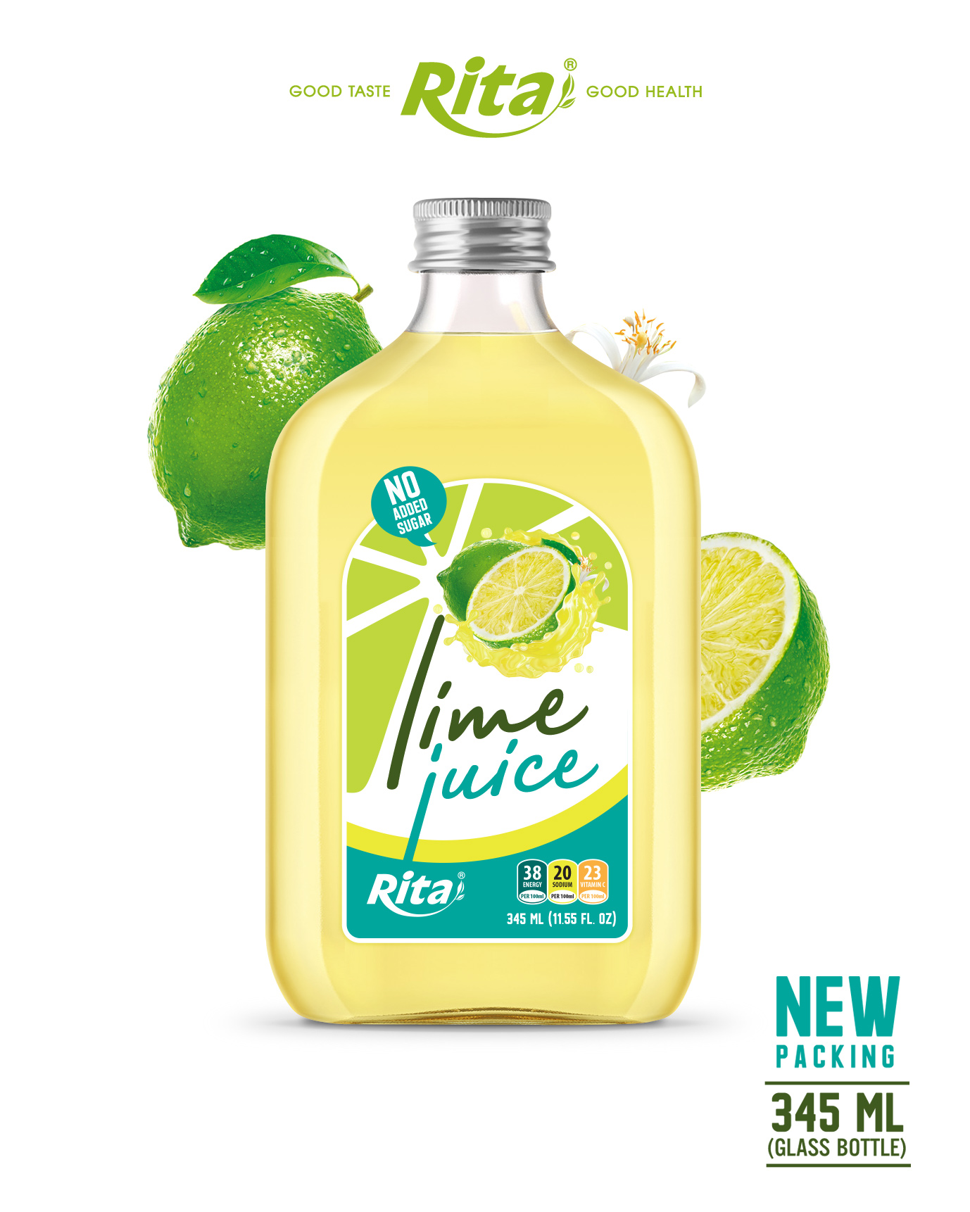 Lime juice 345ml_glass bottle